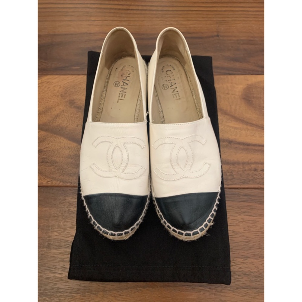 White Chanel Espadrilles